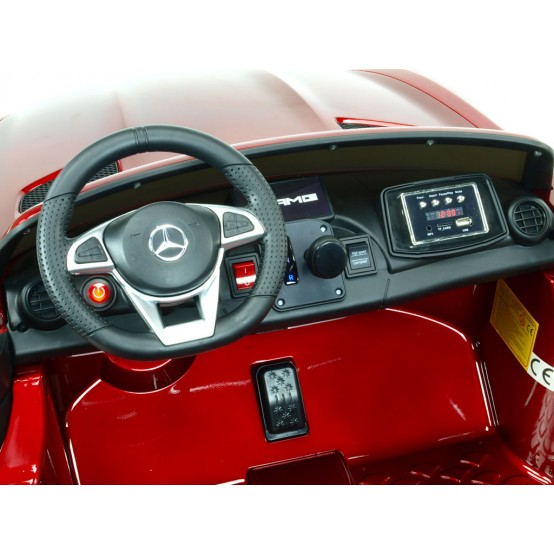Dvoumístný Mercedes-AMG GT R 4x4, pohon všech kol, 2.4G DO, LED osvětlení, vínové lakované